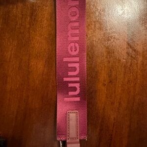 Lululemon Burgundy Keychain